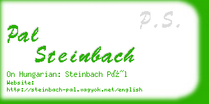 pal steinbach business card